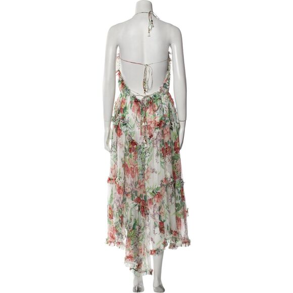 NWT. ZIMMERMANN 100% silk dress Sz AU2 US8 multi color - Picture 7 of 16